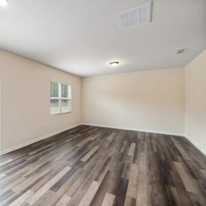 An empty house or apartment with wooden floors