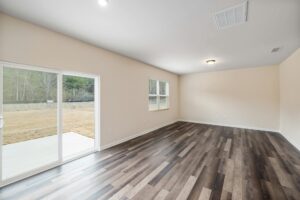 An empty house or apartment with wooden floors